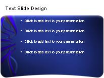Cable Waves Blue Bar PowerPoint Template text slide design